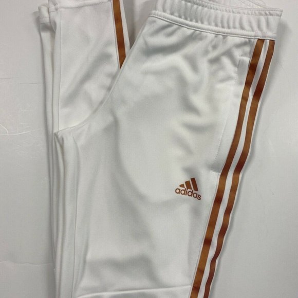 NWT ADIDAS Women Metallic CLIMACOOL Tiro 19 Active Training Pants in White Nude - Picture 10 of 10